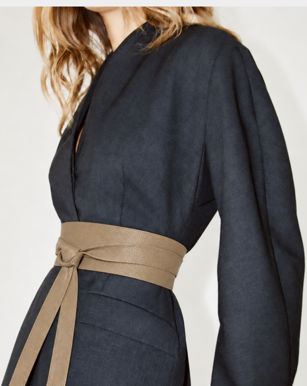 Wrap Leather Belt - Khaki Serpent
