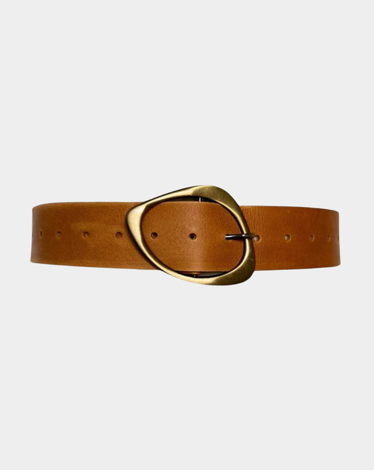 Luxe Leather Belt - Cognac