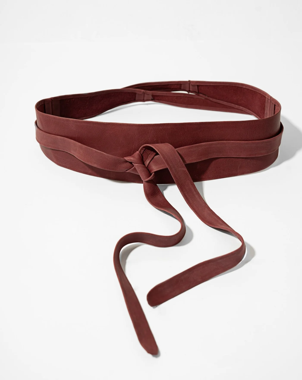 Wrap Leather Belt - Malbec