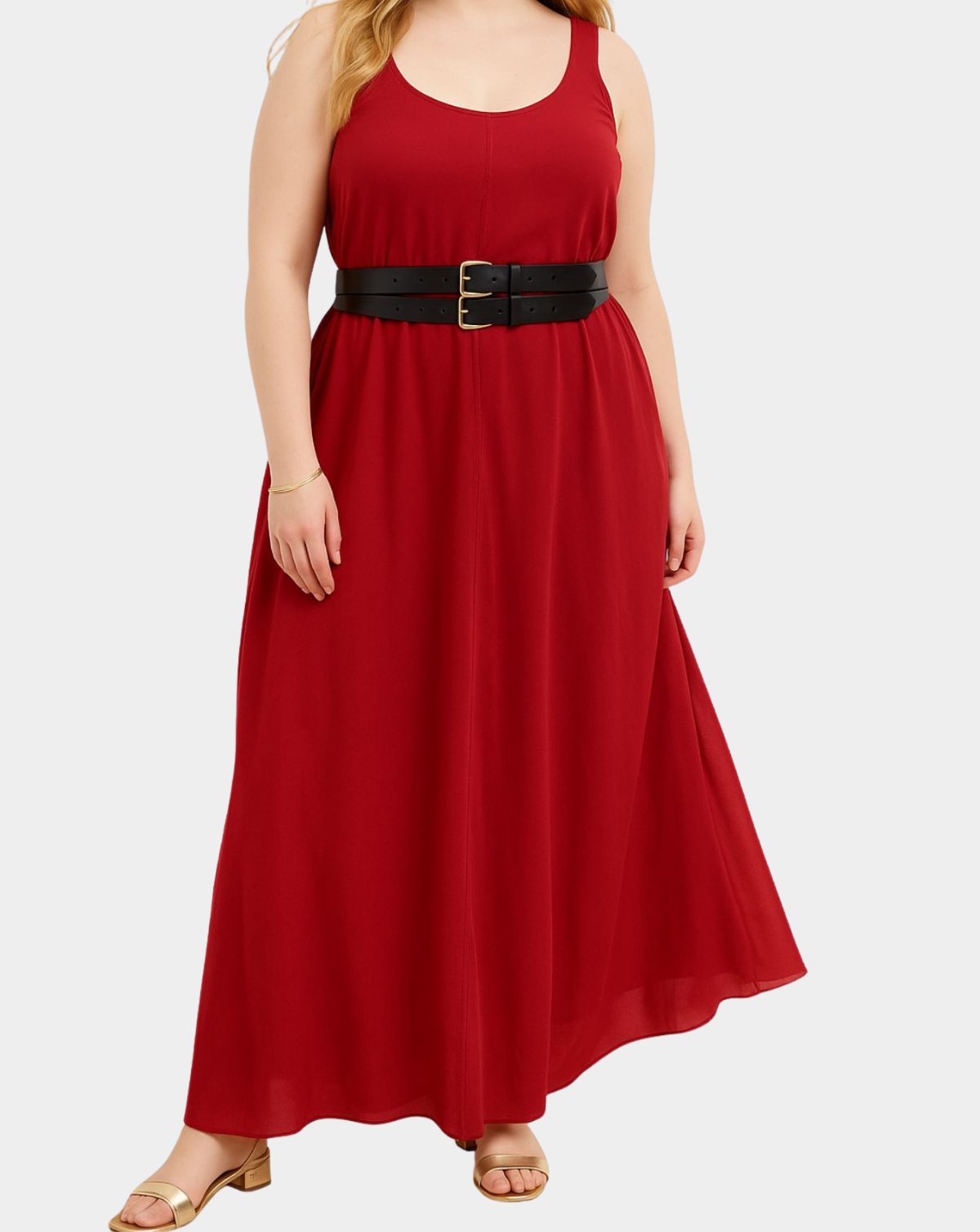 Mallorca Double Leather Belt - Black