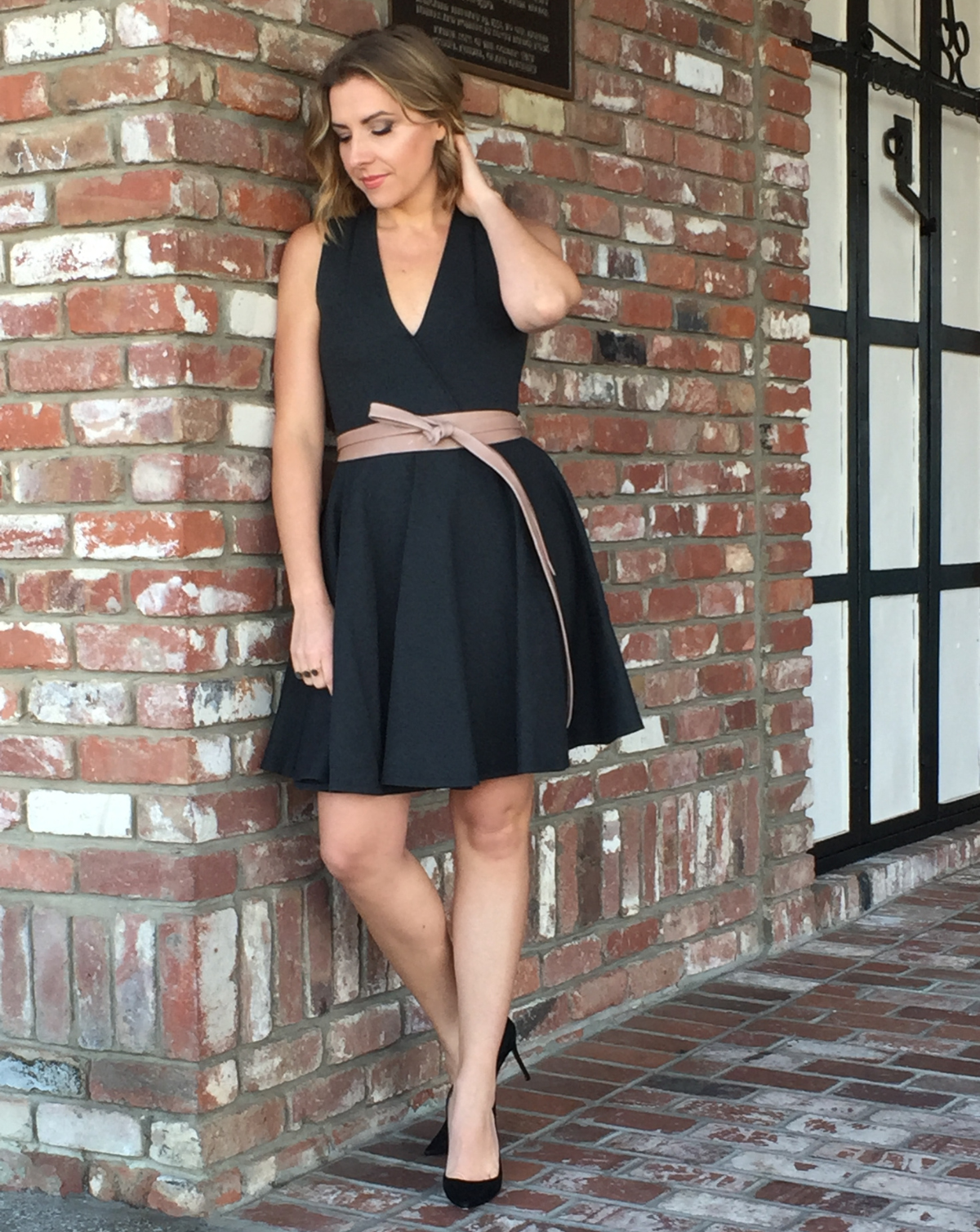 Midi Wrap Leather Belt - Taupe