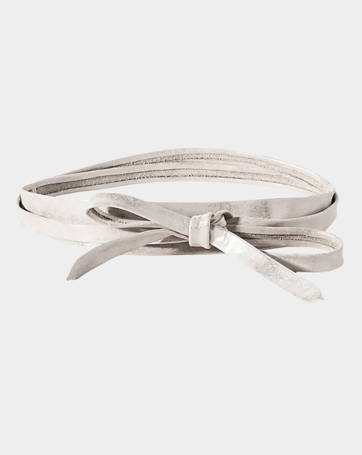 Midi Wrap Belt - Silver Shimmer