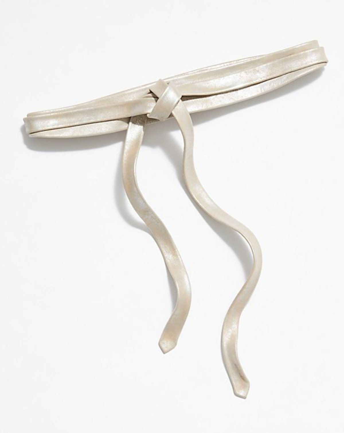 Midi Wrap Belt - Silver Shimmer