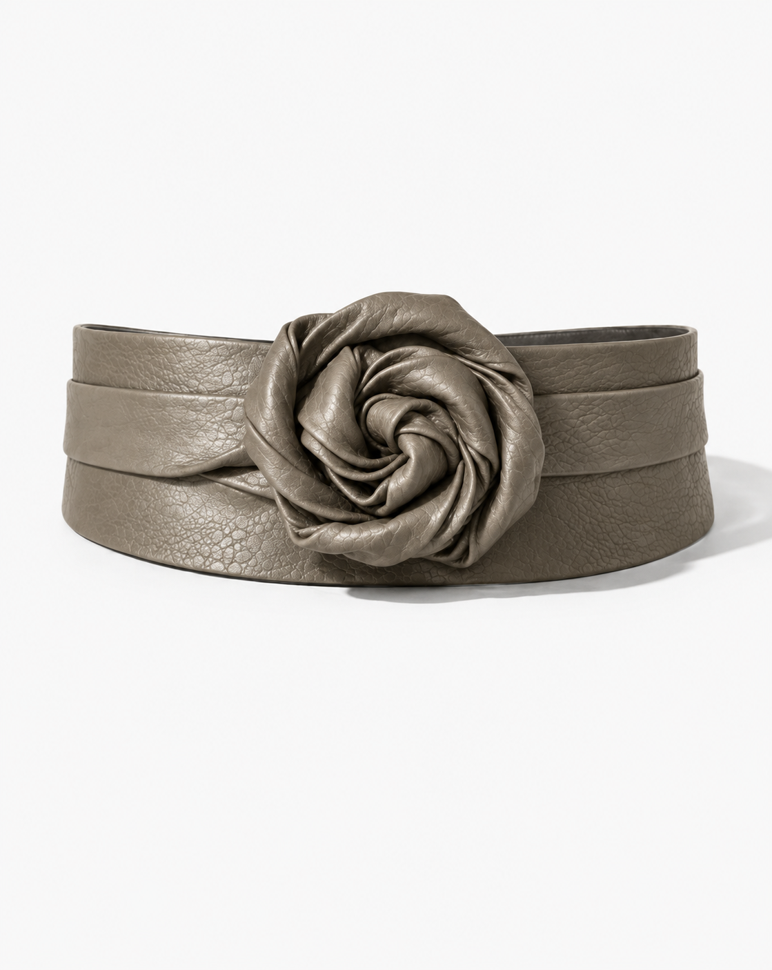 Wrap Leather Belt - Mushroom