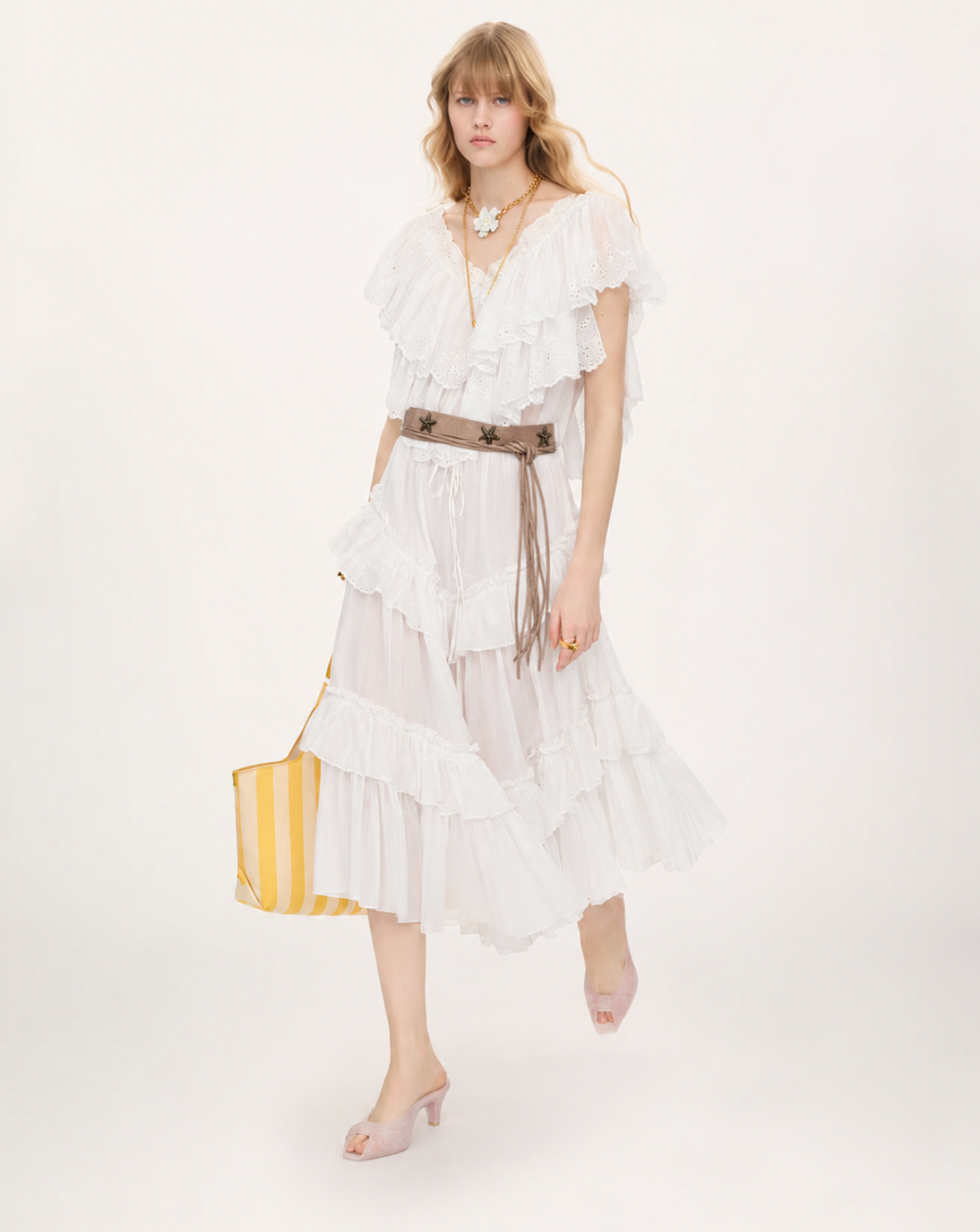 Nova Star Wrap Belt - Taupe