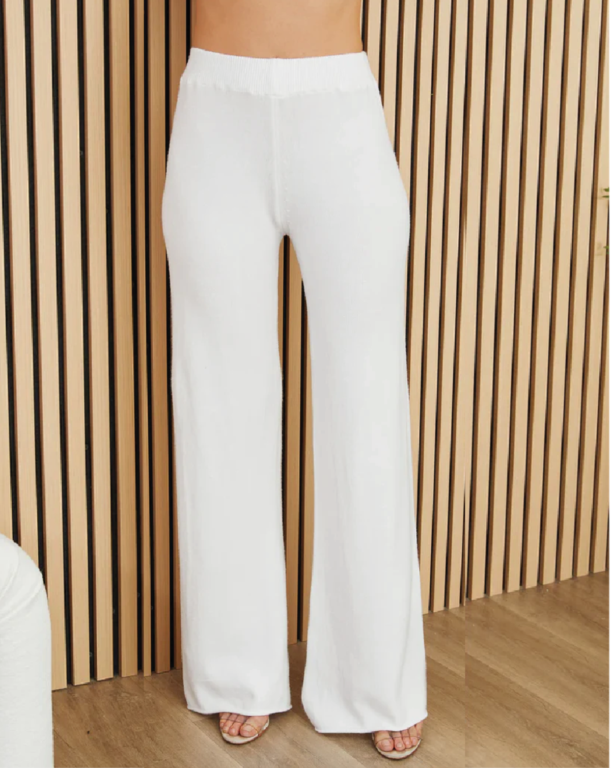 Deer Valley Knit Flared Pant - Ivory