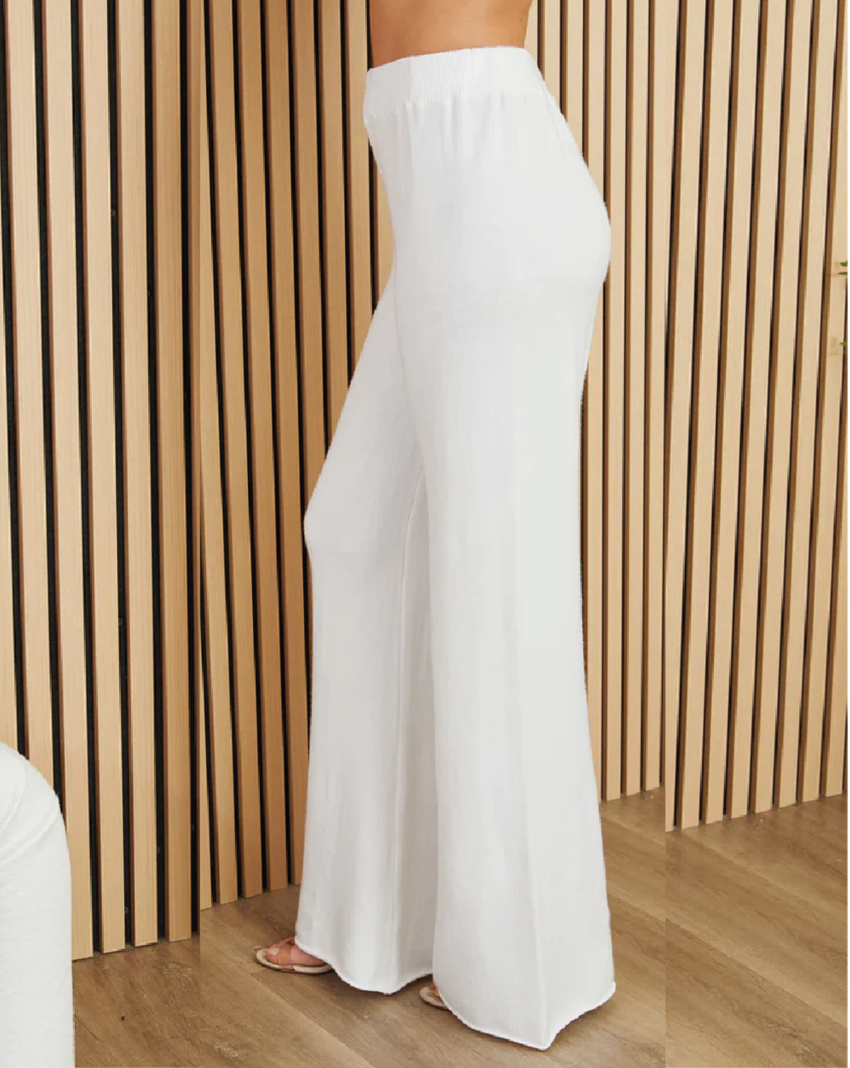 Deer Valley Knit Flared Pant - Ivory