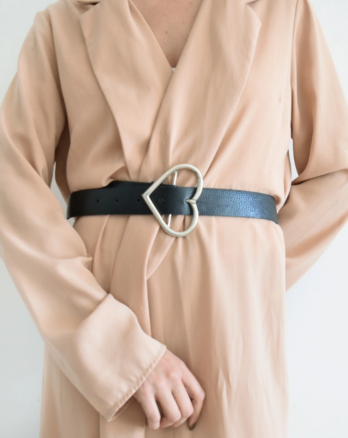 Phoebi Leather Belt - Black