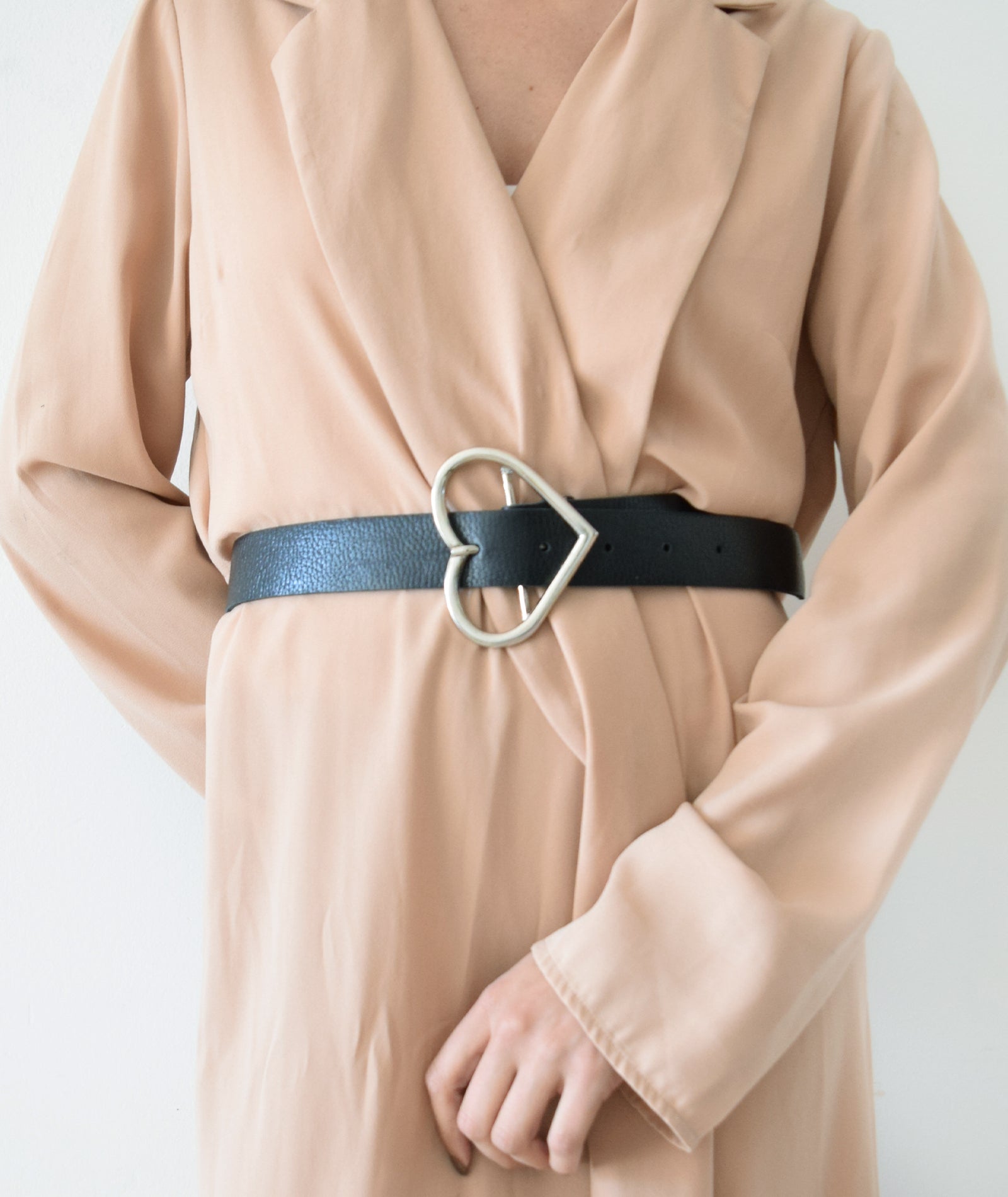 Phoebi Leather Belt - Black