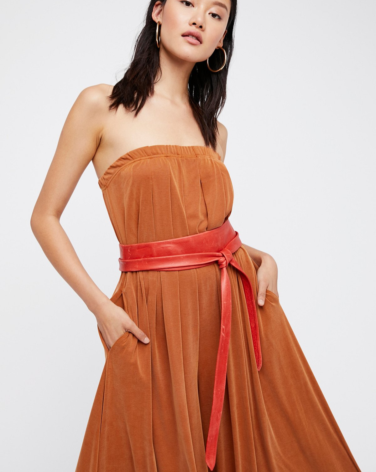 Wrap Leather Belt - Upsell Red