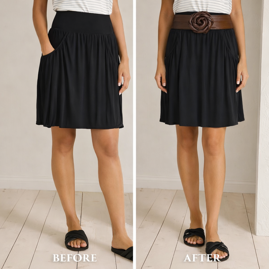 Wrap Leather Belt - Chocolate