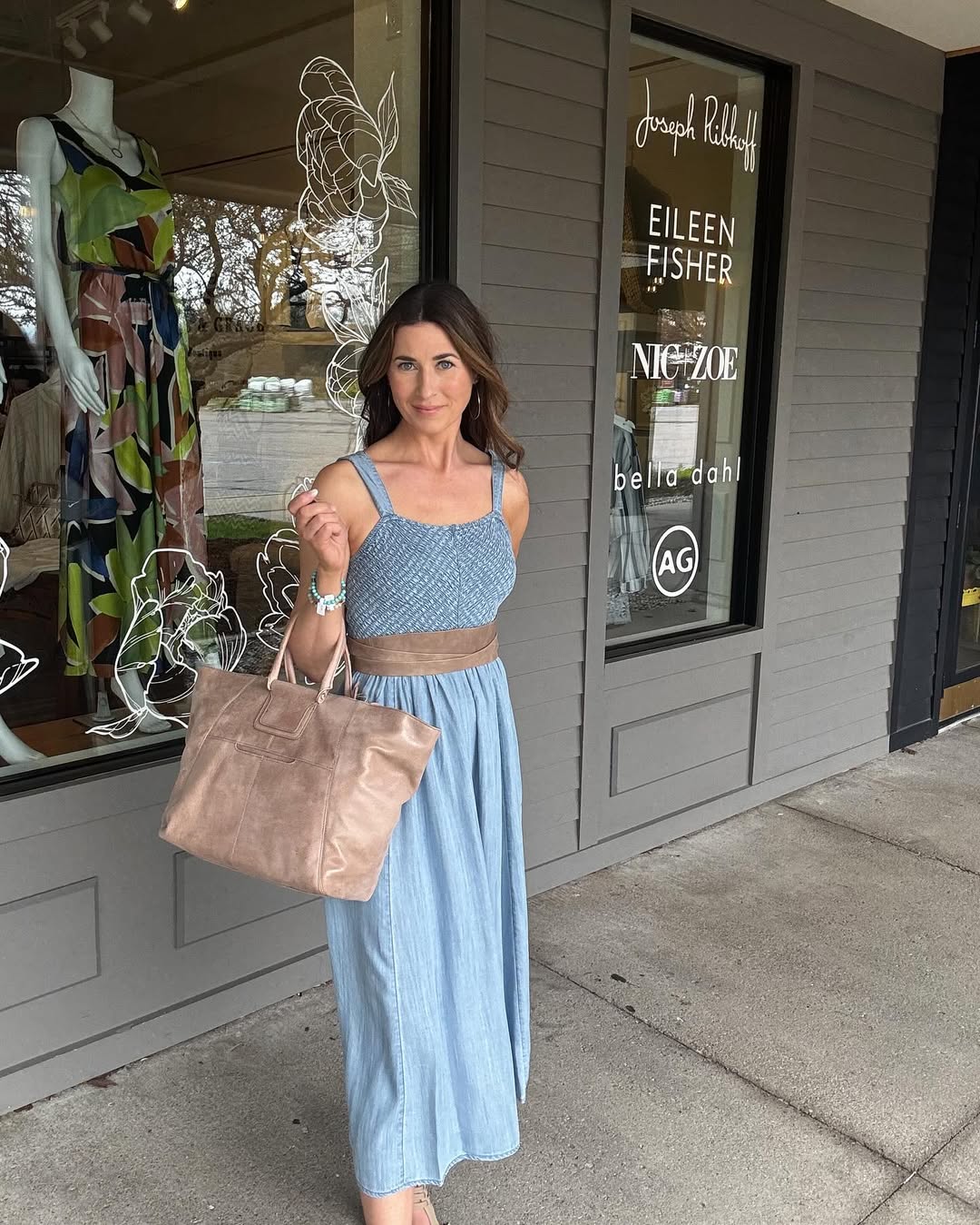 Wrap Leather Belt - Taupe