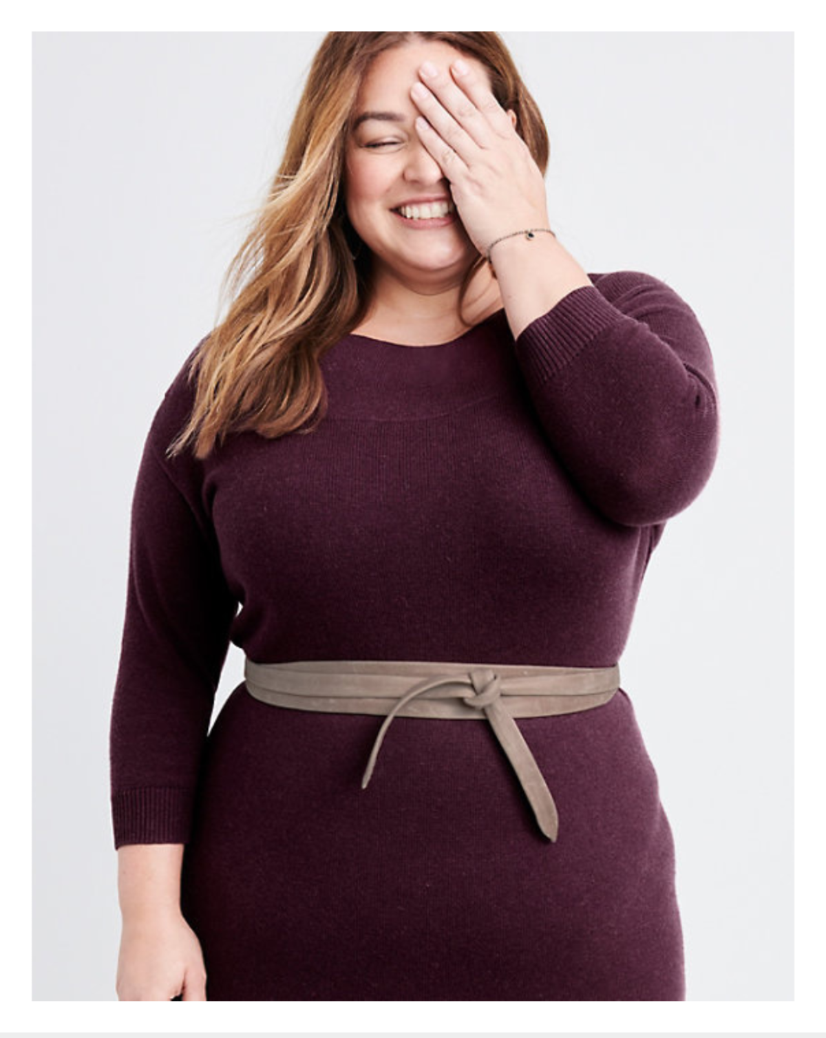 Midi Wrap Leather Belt - Taupe