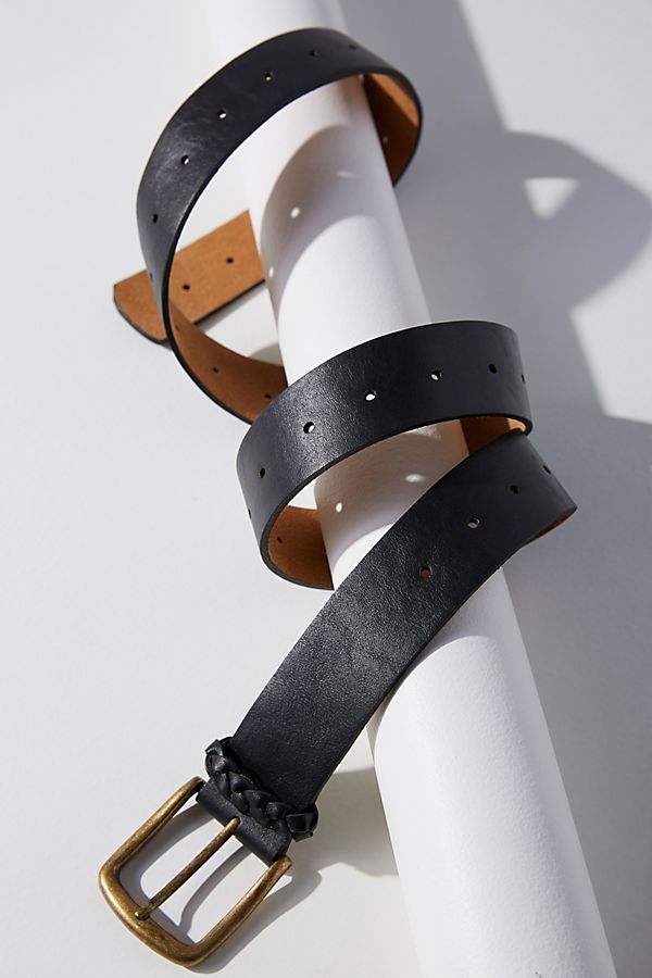 Tough Guy Leather Belt - Black #5