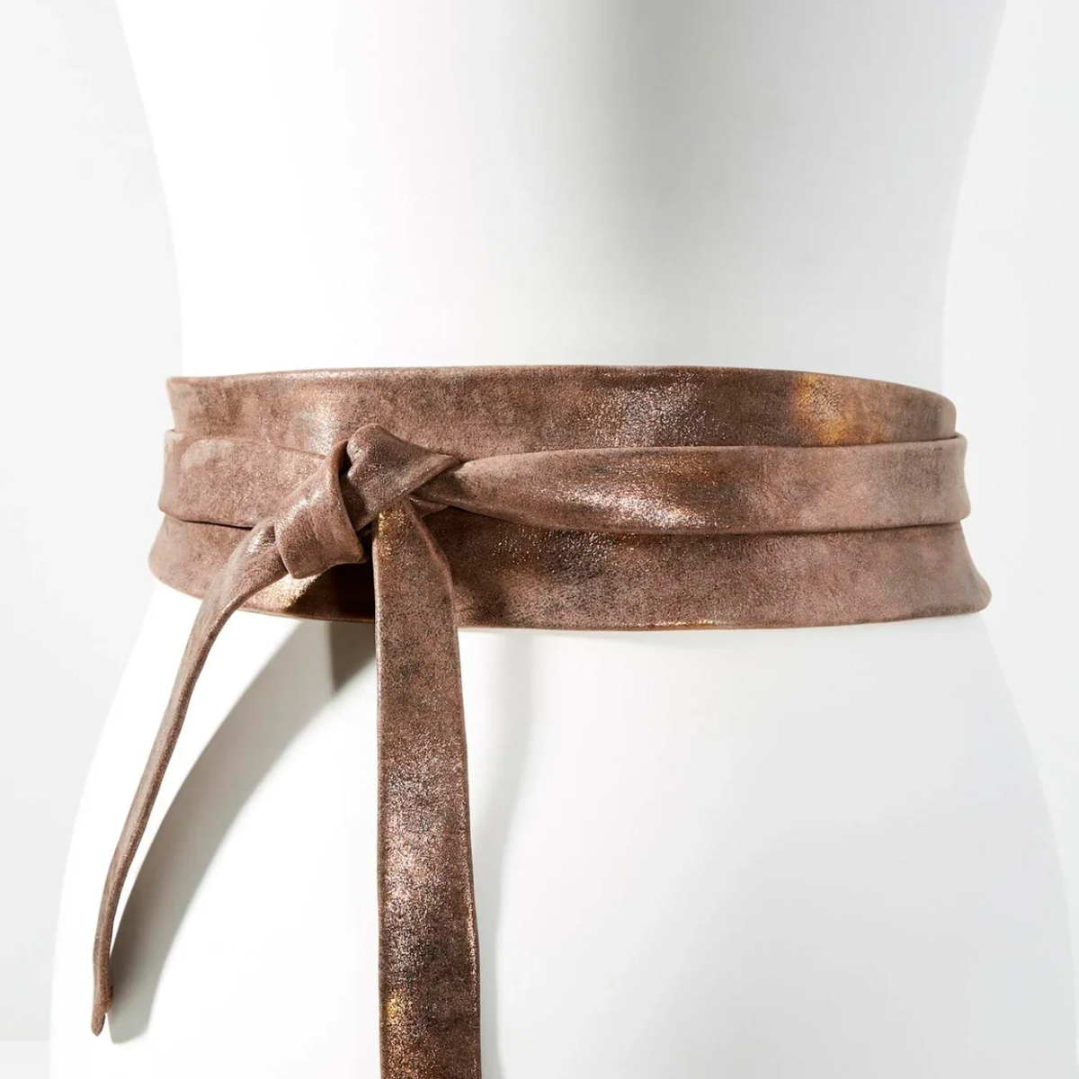 ADA Collection Genuine Leather Wrap Belt – Fuchsia Perforated Leather | OS NWT Leather Wrap Truffle Belt | Leather Belt | ADA Belts main image 3