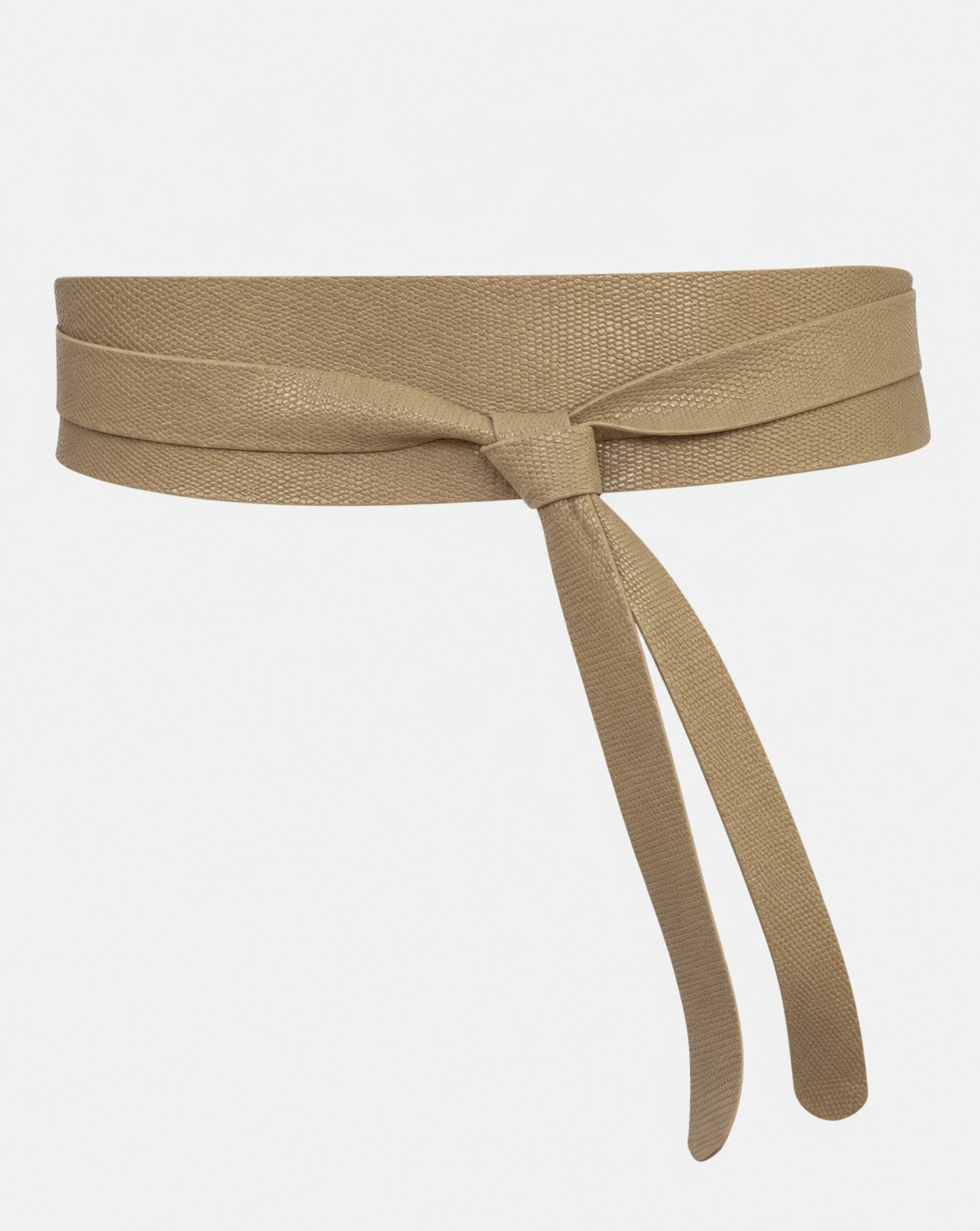 Wrap Leather Belt - Khaki Serpent