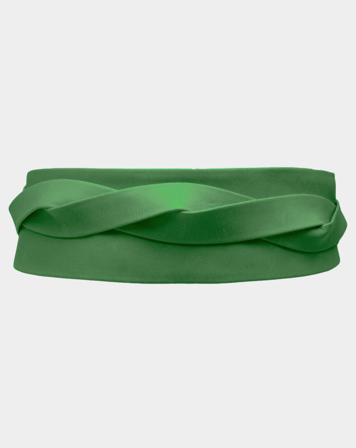 Wrap Leather Belt - Green Pear