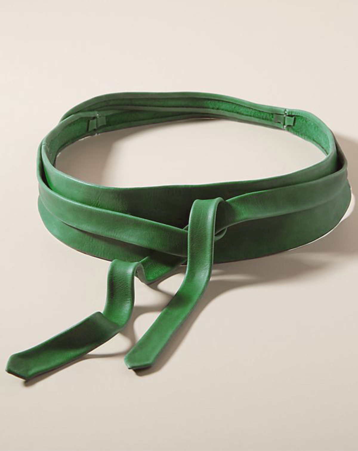 Wrap Leather Belt - Green Pear