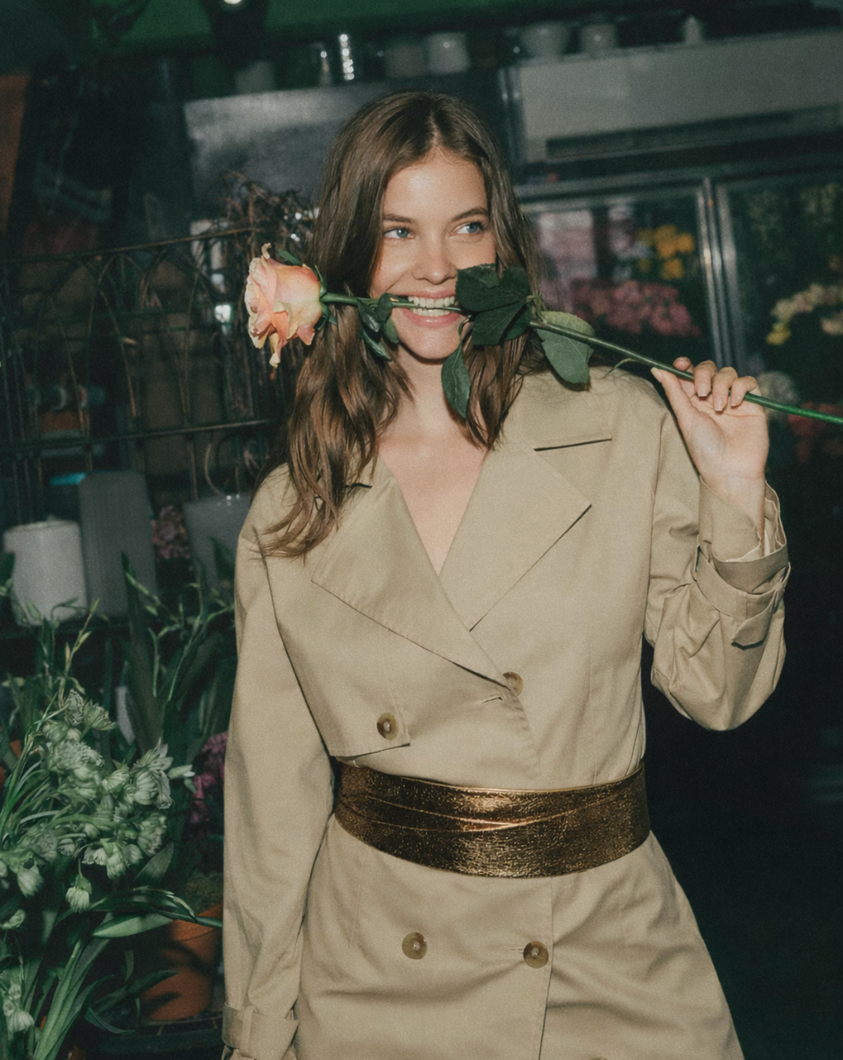 Wrap Leather Belt - Gold Stingrey