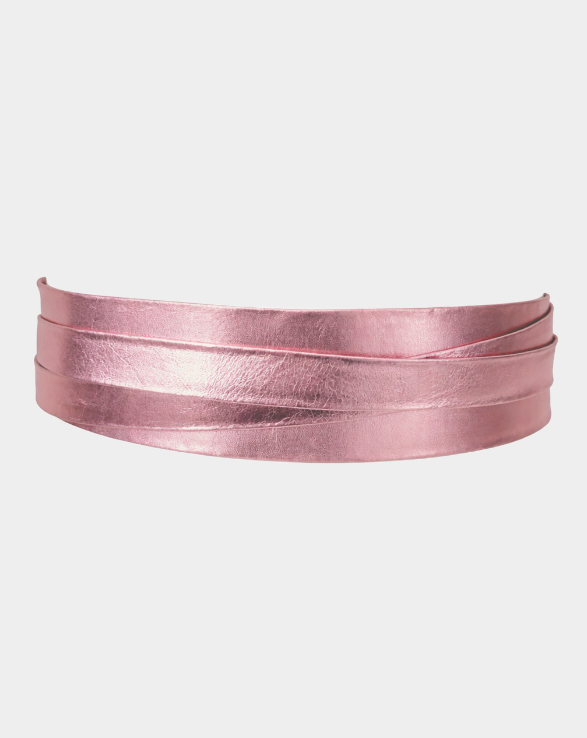 Wrap Leather Belt - Vogue Metallic
