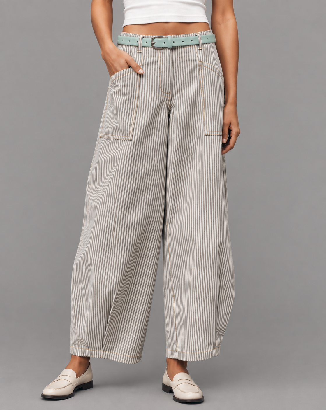 Zafira Jean Belt - Matcha