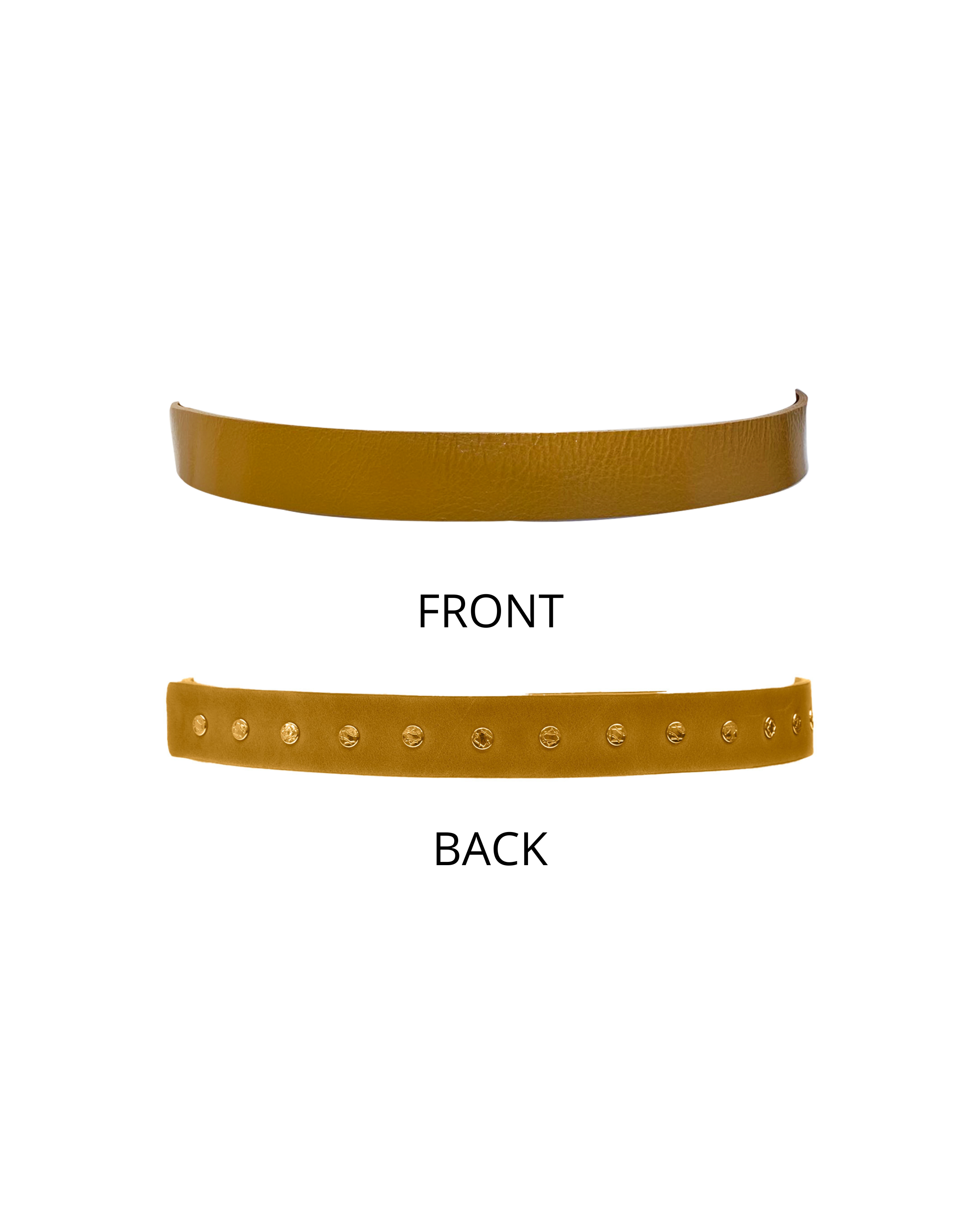 Skinny Naomi Leather Belt - Cognac, Fashion Belt