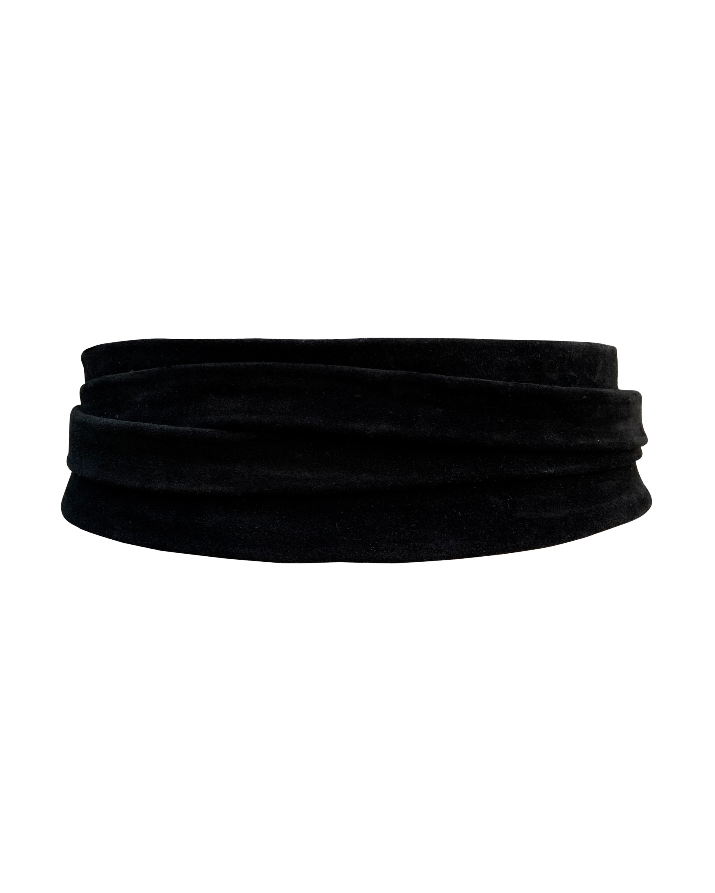 Wrap Belt - Black Suede