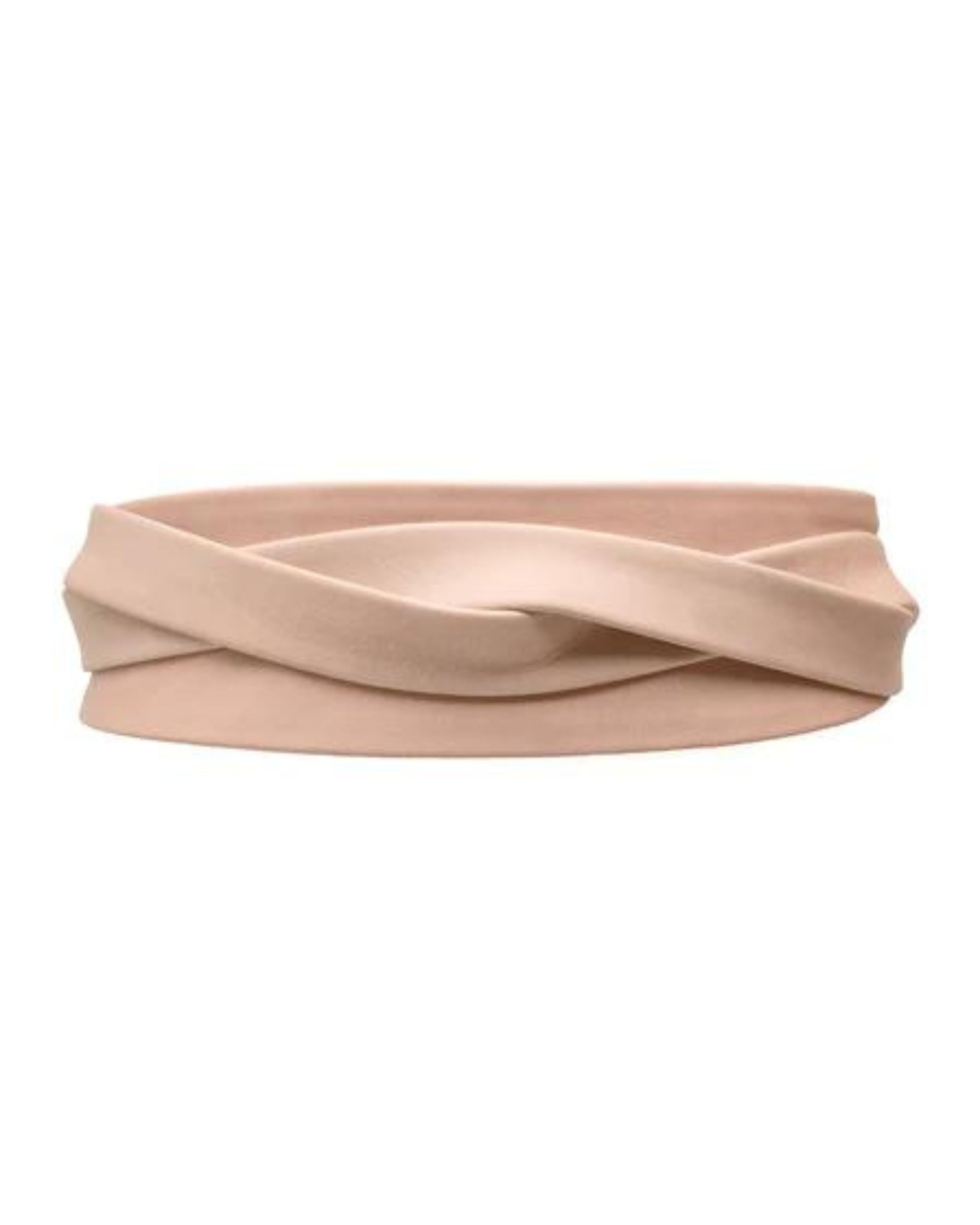 Wrap Leather Belt - Blush