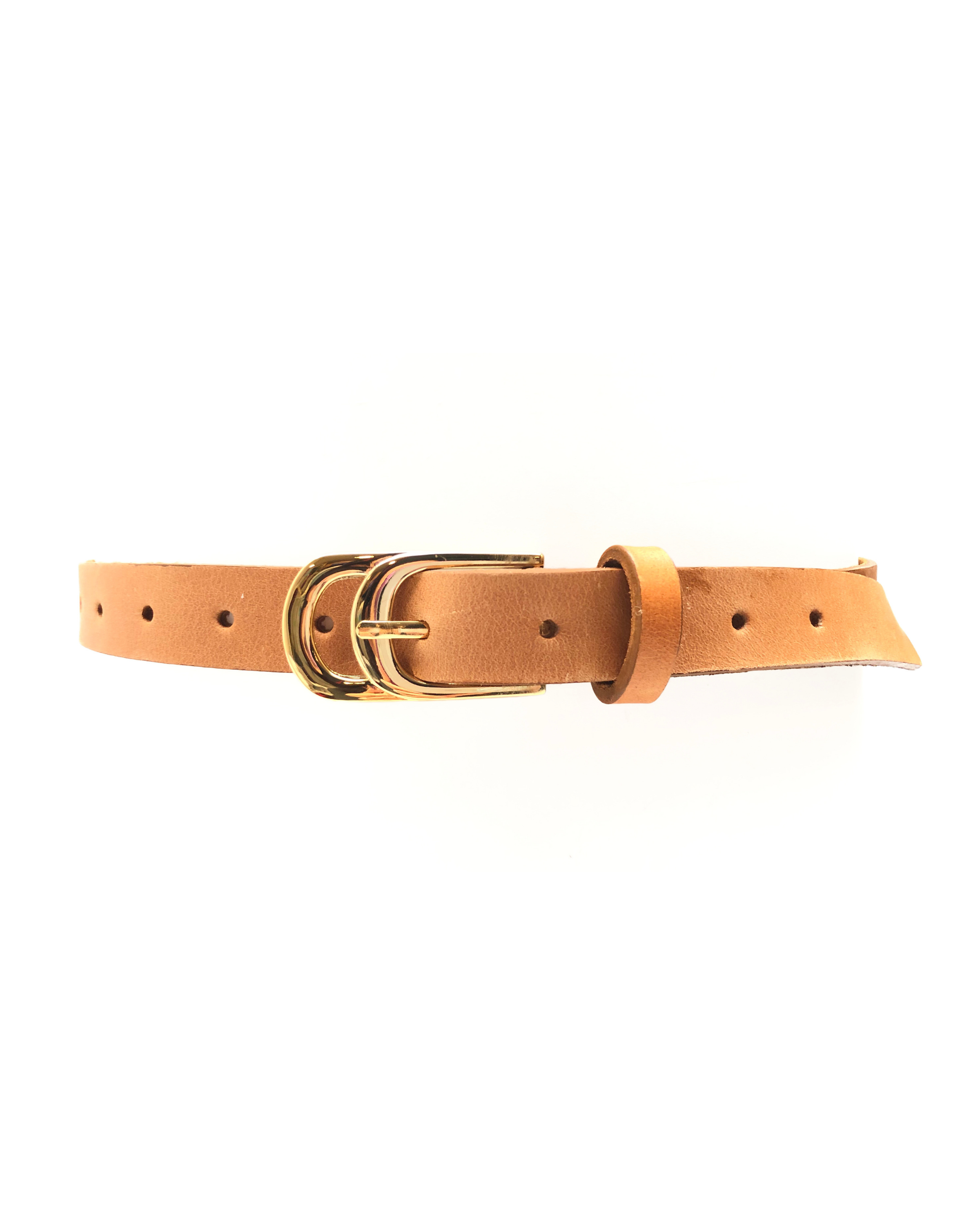 Infinity Leather Belt - Tan