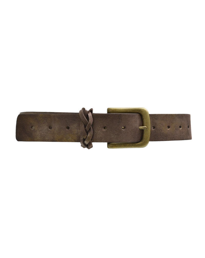Tough Guy Leather Belt - Truffle