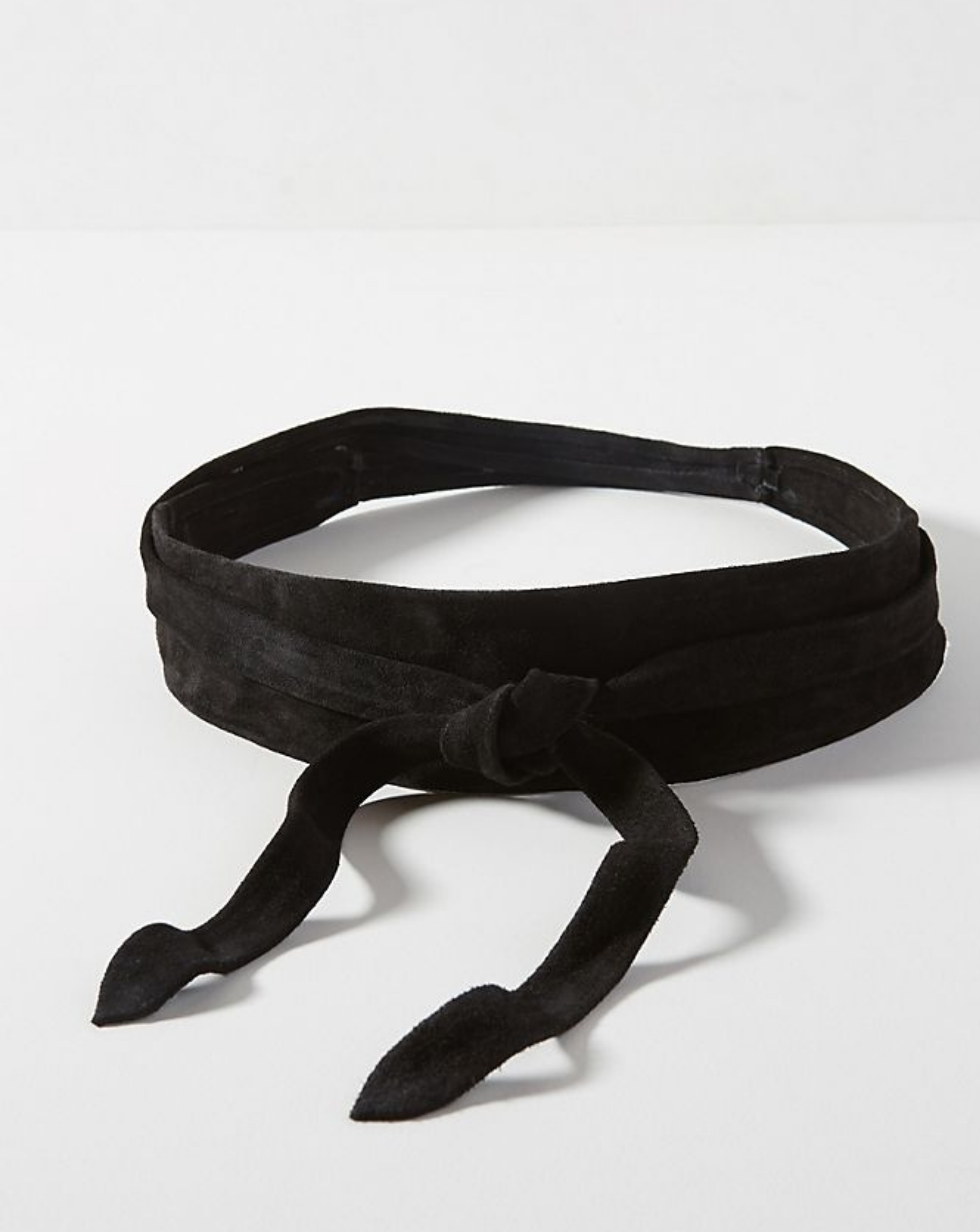 Wrap Belt - Black Suede