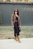 Suede Belt in Whiskey