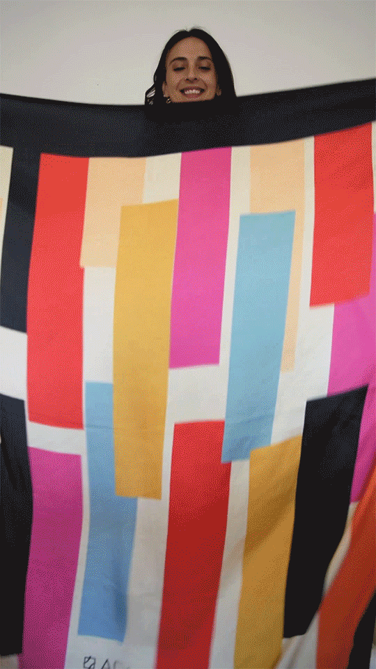 Graphic Stripes Buenos Aires Scarf