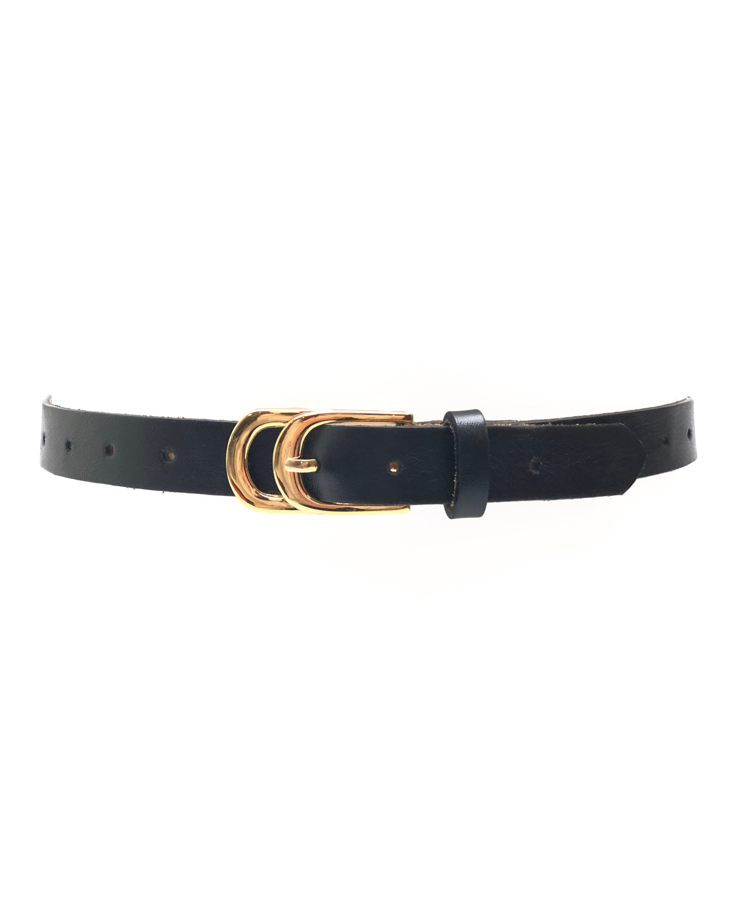 Infinity Leather Belt - Black