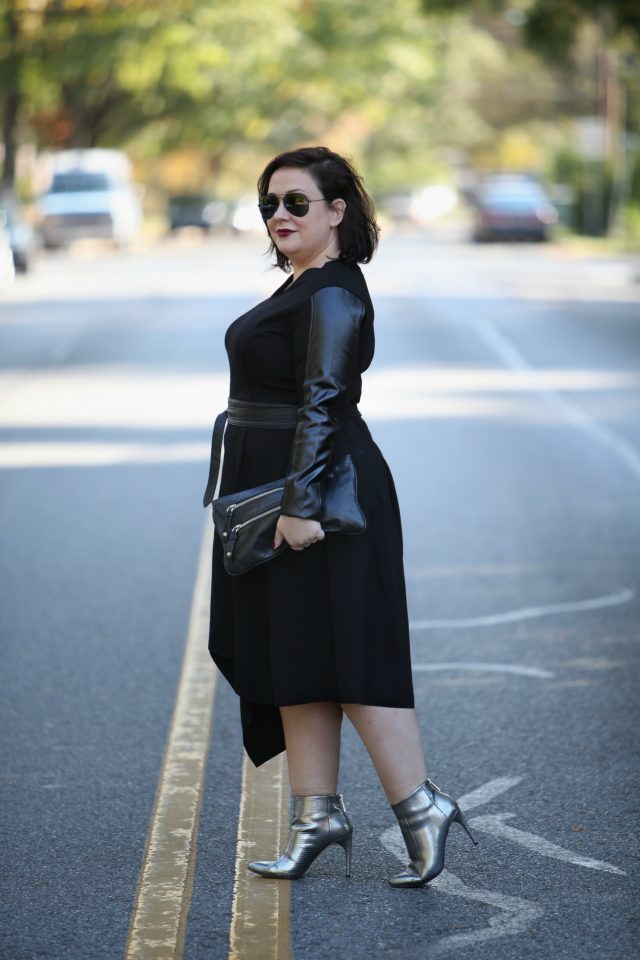 Leather clearance belt dress