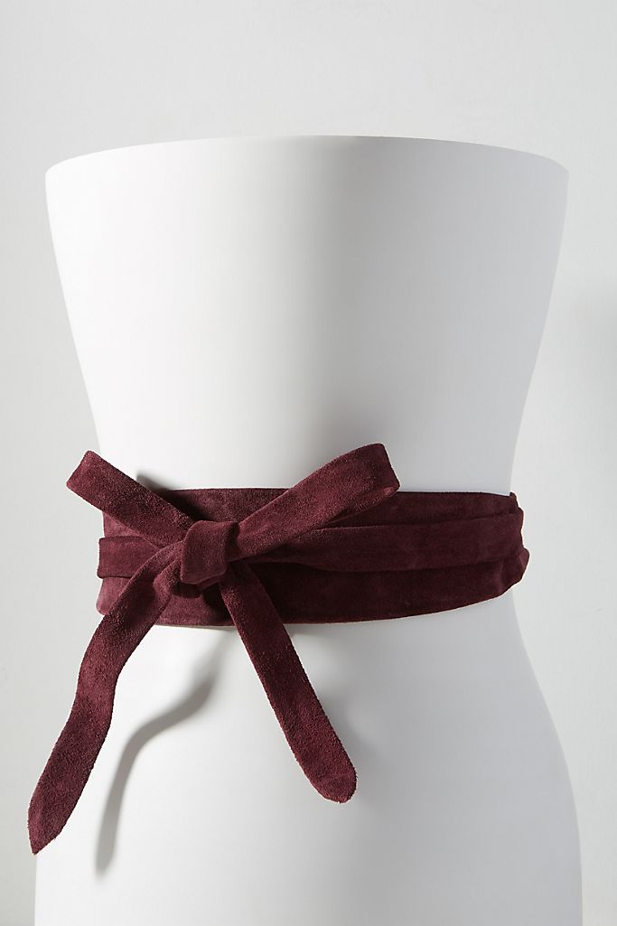 Wrap Suede Leather Belt - Berry (Cyber Monday)